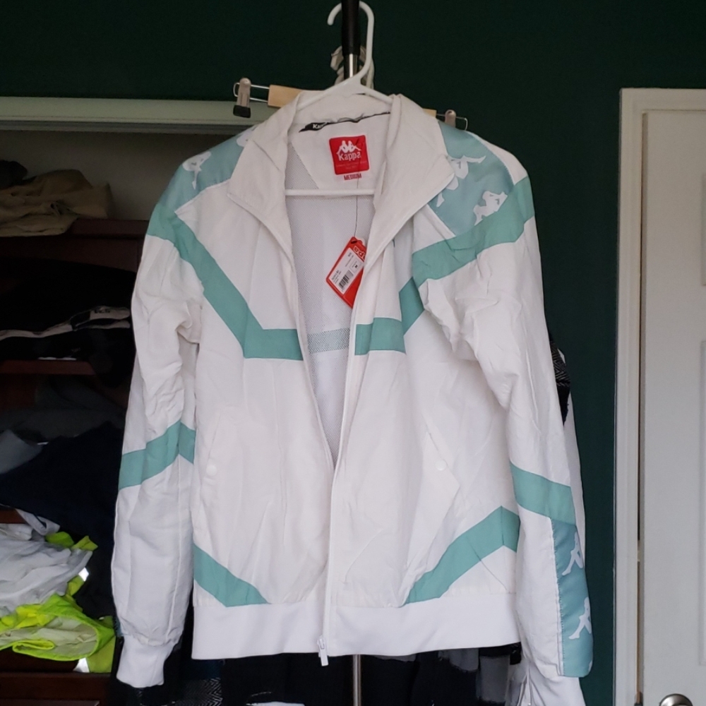 Kappa white and baby blue sports wear